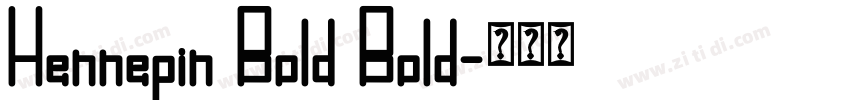 Hennepin Bold Bold字体转换